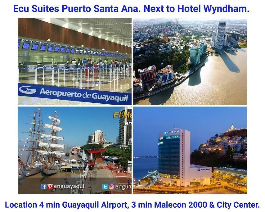 Apartamento Ecusuites Riverfront L Balcony Guayaquil