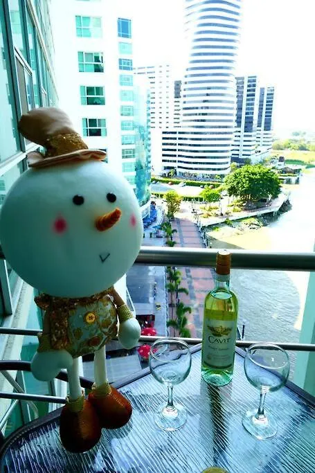 Apartamento Ecusuites Riverfront L Balcony Guayaquil